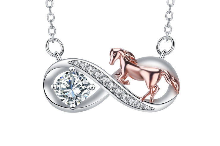 High Sense Fashion Special-interest Infinite Symbol Pendant Necklace Female Personality Ornament