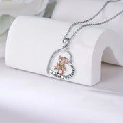 Special-interest Design Inlaid Hearts Sisters Pendant Necklace Girlfriends