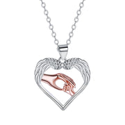 High-grade Ornament Heart Of Angel Pendant Necklace For Women