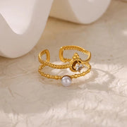 Retro Affordable Luxury Open Purple Zircon Ring