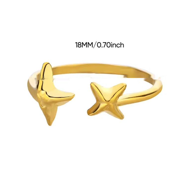 Retro Affordable Luxury Open Purple Zircon Ring
