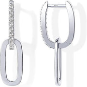 INS Personality Geometry Oval Gold Rhinestone Earrings Female