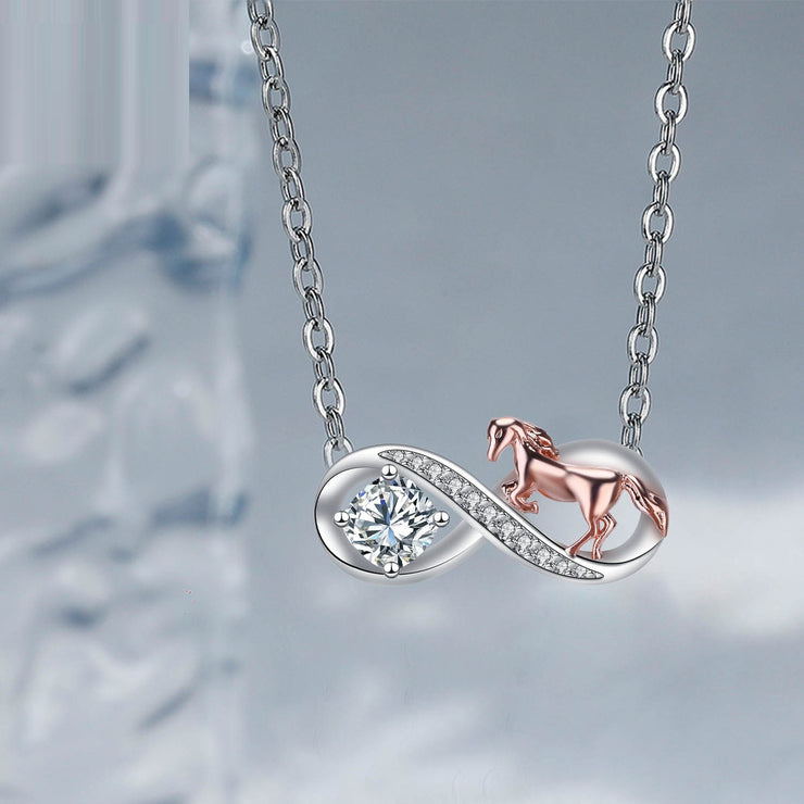 High Sense Fashion Special-interest Infinite Symbol Pendant Necklace Female Personality Ornament