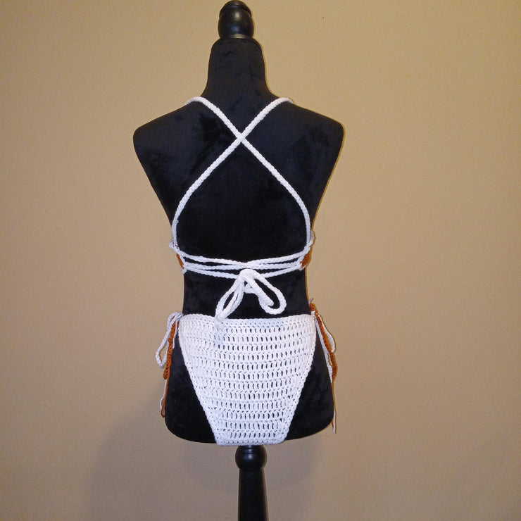 Handmade Crochet Bikini Passioknit, Festival Outfit, Beachwear, Swimsuit for Women, Pool Party, Boho Style