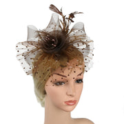 Headwear Bridal Hair Accessories Mesh Billycock Headband