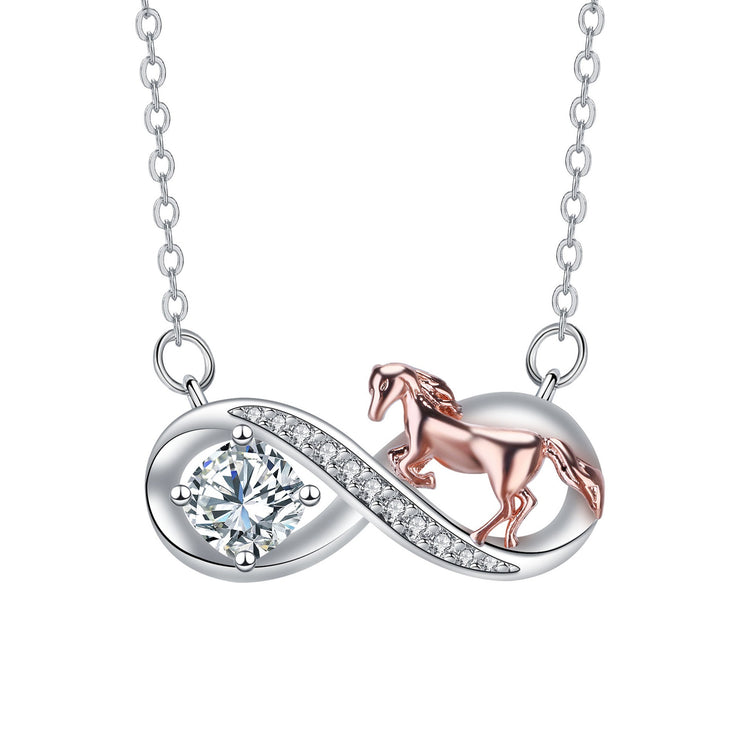 High Sense Fashion Special-interest Infinite Symbol Pendant Necklace Female Personality Ornament
