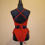 Handmade Crochet Bikini Passioknit, Festival Outfit, Beachwear, Swimsuit for Women, Pool Party, Boho Style