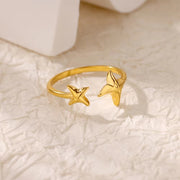 Retro Affordable Luxury Open Purple Zircon Ring
