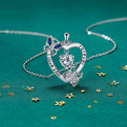 European And American Heart-shaped Butterfly Necklace Female Accessories Gift Natural Beauty Romantic Representative