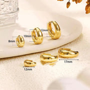 Anti-Allergy Medical Titanium Steel Ring Oval Ear Clip