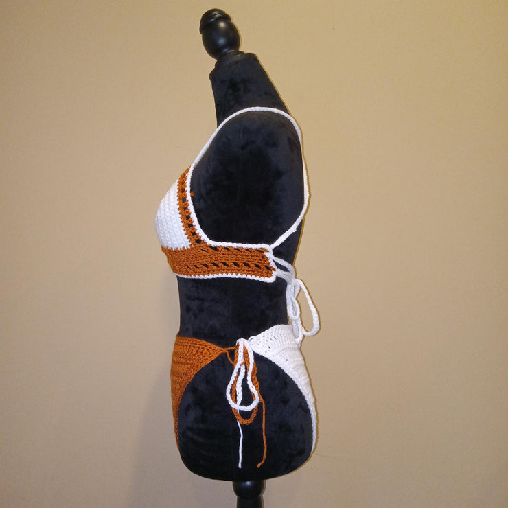Handmade Crochet Bikini Passioknit, Festival Outfit, Beachwear, Swimsuit for Women, Pool Party, Boho Style