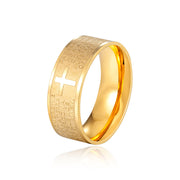 Punk Fashion Trendy Unique Stainless Steel Ring Retro Titanium Steel
