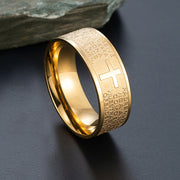 Punk Fashion Trendy Unique Stainless Steel Ring Retro Titanium Steel