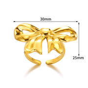 Bow Open-end Ring For Women