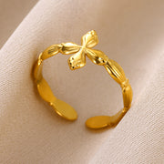 Bow Open-end Ring For Women