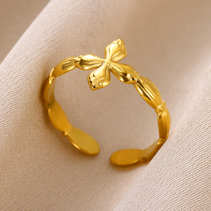 Bow Open-end Ring For Women