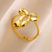 Bow Open-end Ring For Women