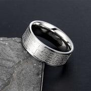 Punk Fashion Trendy Unique Stainless Steel Ring Retro Titanium Steel