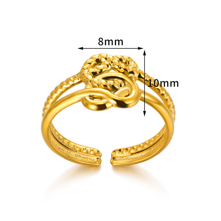 Bow Open-end Ring For Women