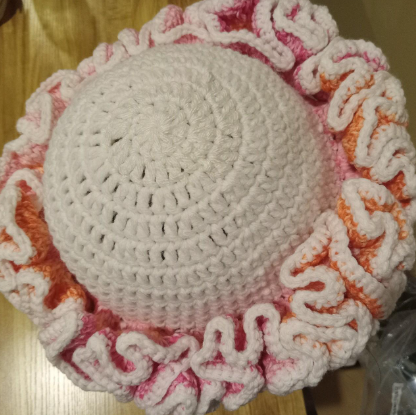 Handmade Crochet Extreme Ruffle Hat, Stylish Hat, Unique Hat, Winter Accessories, Boho Hat, Fashion Hat, Gift for Her