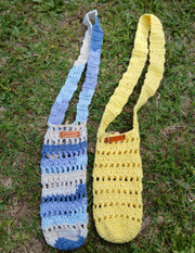 Crochet Water Bottle Holder Crossbody Bag – Handmade Sling Carrier for Reusable Bottles – Summer Festival, Hiking, Boho Style, Gift for Her