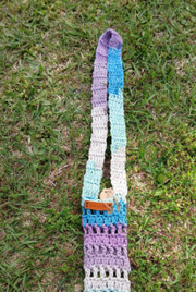 Crochet Water Bottle Holder Crossbody Bag – Handmade Sling Carrier for Reusable Bottles – Summer Festival, Hiking, Boho Style, Gift for Her
