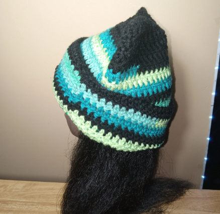 Green Dream Cat Beanie, Handmade Beanie, Cat Ear Hat, Cozy and Stylish, Cute Beanie, Trendy Hat, Fashion Accessories