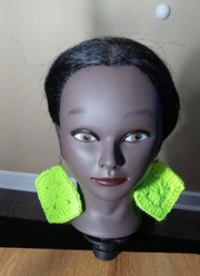 Customizable Granny Square Earrings, Handmade Earrings, Crochet Jewelry, Fashion Accessories, Gift To Her
