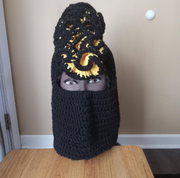Handcrafted Black and Yellow Crochet Ski Mask – Cozy, Bold, and Uniquely You