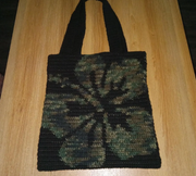 Handcrafted Hibiscus Tote Bag, Handmade Tote Bag, Crochet Bag, Customizable Tote, Boho Bag, Personalized Gift