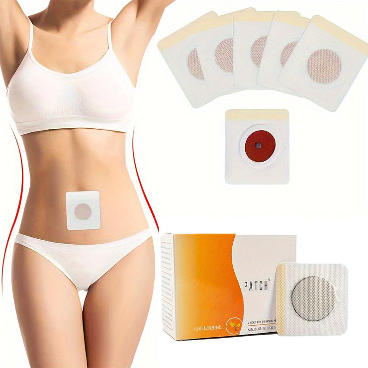 Navel slimming patch and detox stickers for effective weight loss and toxin removal on abdomen.
