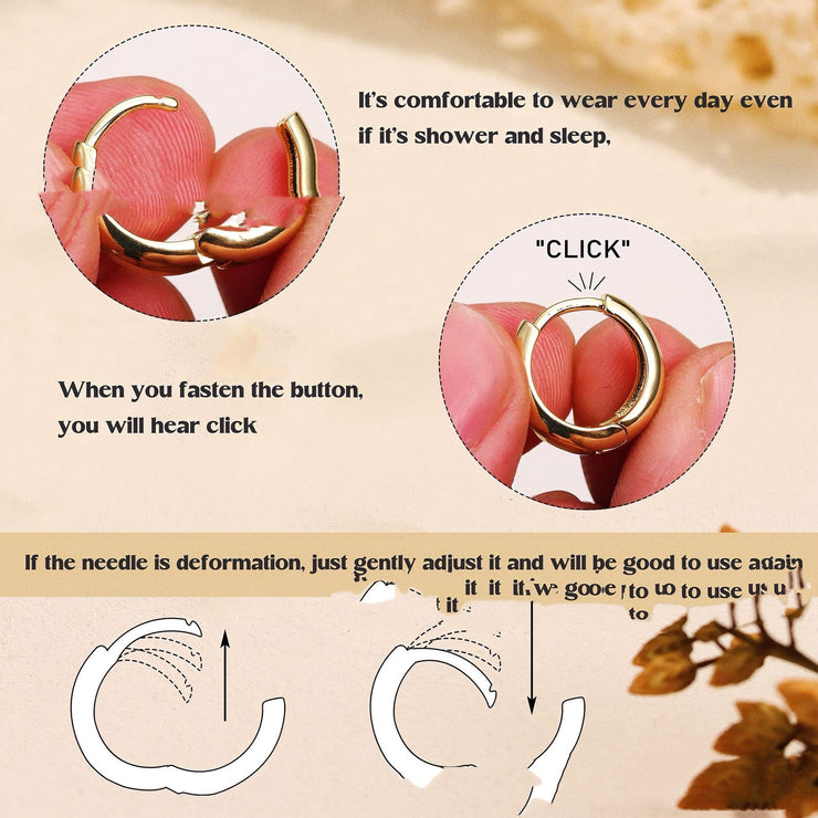 Anti-Allergy Medical Titanium Steel Ring Oval Ear Clip