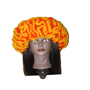 Handmade Crochet Ruffle Hat with Heart Accents, Crochet Hat, Winter Hat, Gift for Her, Crochet Accessories