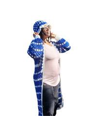 The Granny Hexi Duo – Crochet Cardigan & Matching Hat Set