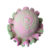 Vibrant Crochet Ruffle Hat, Handmade Hat, Crochet Hat, Neon Colors, Unique Beanie, Fashion Accessory, Festival Hat