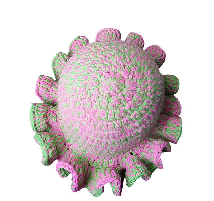 Vibrant Crochet Ruffle Hat, Handmade Hat, Crochet Hat, Neon Colors, Unique Beanie, Fashion Accessory, Festival Hat