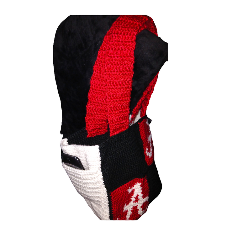 Handmade Crochet Alabama Tote Bag – Crimson Tide Reversible Game Day Purse 👜🐘 | Roll Tide Fan Gear