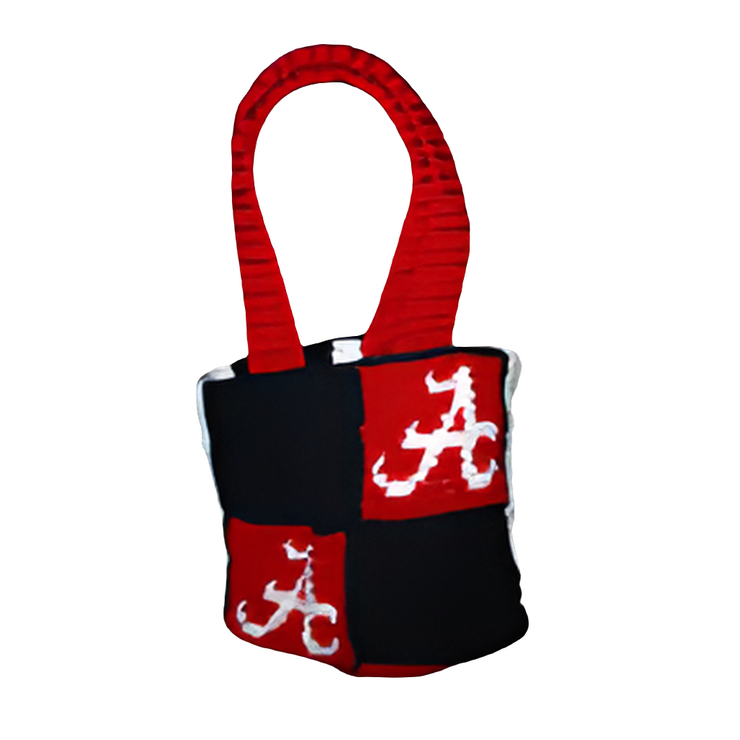 Handmade Crochet Alabama Tote Bag – Crimson Tide Reversible Game Day Purse 👜🐘 | Roll Tide Fan Gear