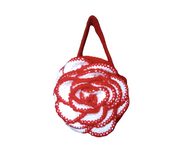 Floral Crochet Bag, Rose Purse, Handmade Handbag, Crochet Accessories, Unique Floral Handbag, Gift for Her, Bridal Bag