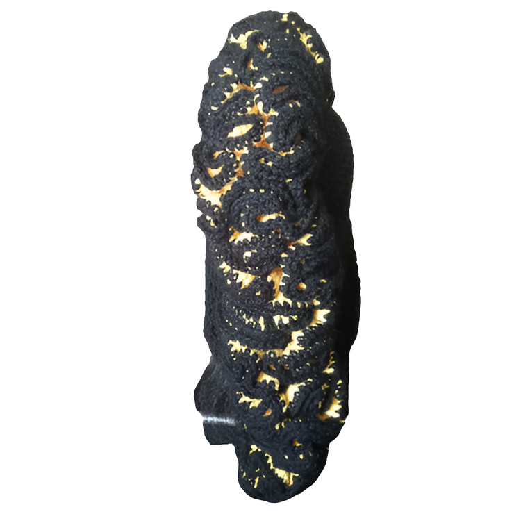 Handcrafted Black and Yellow Crochet Ski Mask – Cozy, Bold, and Uniquely You