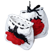 Valentine's Day Crochet Rose Clutch, Granny Square Pouch, Handmade Bag, Boho Crochet Bag, Gift for Her