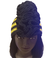 Handmade Crochet Mohawk Hat, Crochet Ruffle Hat, Winter Hats, Autumn Hat, Acrylic Yarn Beanie, Crochet Hat, Bold Fashion, Fun Hat, Sorority