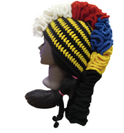 Handmade Crochet Mohawk Hat, Crochet Ruffle Hat, Winter Hats, Autumn Hat, Acrylic Yarn Beanie, Crochet Hat, Bold Fashion, Fun Hat, Sorority