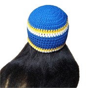 Handmade Crochet Football Beanie, Custom Team Colors, Crochet Hat, Sport Fan Gear, Custom Sports Hat, Warm Beanie