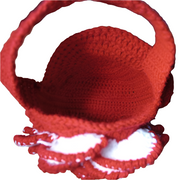 Floral Crochet Bag, Rose Purse, Handmade Handbag, Crochet Accessories, Unique Floral Handbag, Gift for Her, Bridal Bag