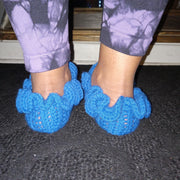 Handmade Crochet Ruffle Socks, Women's Footwear, Fashion Socks, Comfortable, Stylish, Special Occasion, Breathable