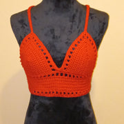 Handmade Crochet Bralette, Boho Festival Crop Top, Passioknit Kelsie Design, Beachwear Top, Coachella Look, Hippie Style