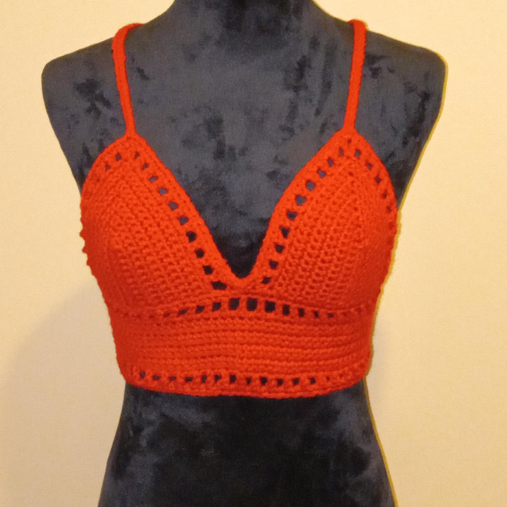 Handmade Crochet Bralette, Boho Festival Crop Top, Passioknit Kelsie Design, Beachwear Top, Coachella Look, Hippie Style