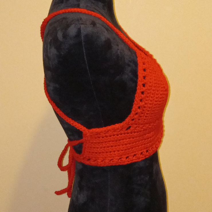 Handmade Crochet Bralette, Boho Festival Crop Top, Passioknit Kelsie Design, Beachwear Top, Coachella Look, Hippie Style