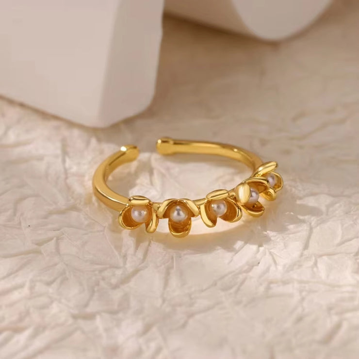 Retro Affordable Luxury Open Purple Zircon Ring
